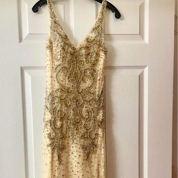 Gold Evening Dress - Picture 1 of 4
